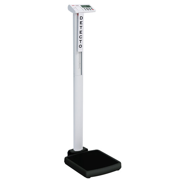 Cardinal Detecto solo 550 lb. Digital Scale with Mechanical In-Line Height Rod