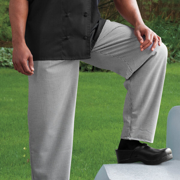 Chef 4005C Unisex Houndstooth Customizable Classic Chef Pants
