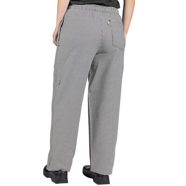 Chef 4005C Unisex Houndstooth Customizable Classic Chef Pants S