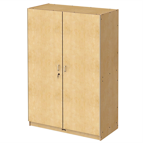 Jonti Craft Baltic Birch 5953jc 48 X 24 72 Locking Wood Wide Storage Cabinet