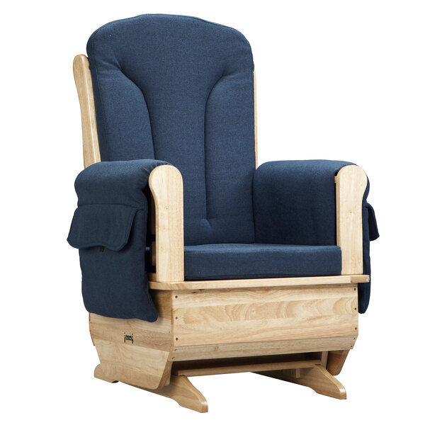 blue glider rocker