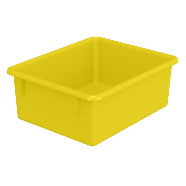 Jonti-Craft 8072JC 13 1/2 x 11 x 5 1/4 Yellow Plastic Tub for Tub Units