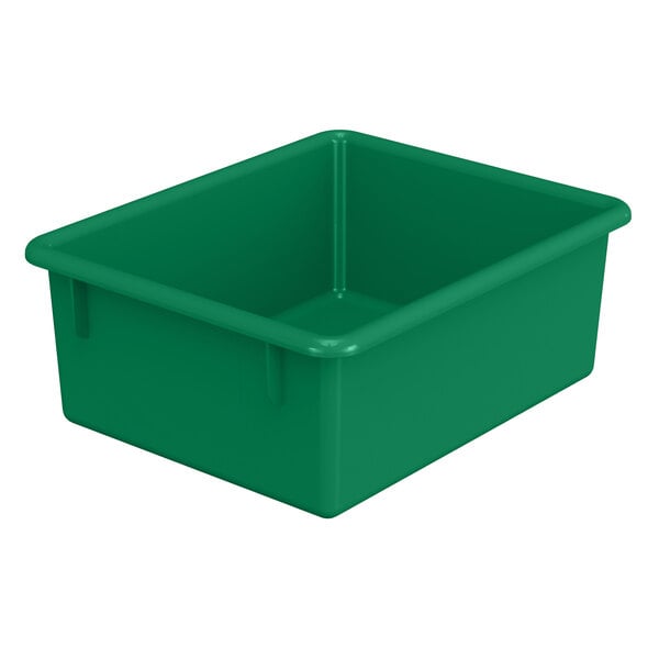 Jonti-Craft 8073JC 13 1/2 x 11 x 5 1/4 Green Plastic Tub for Tub Units