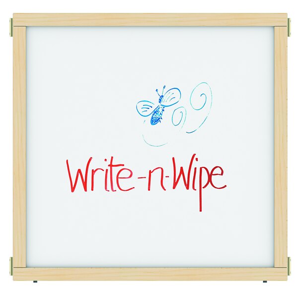 A white KYDZ Suite write-n-wipe panel.