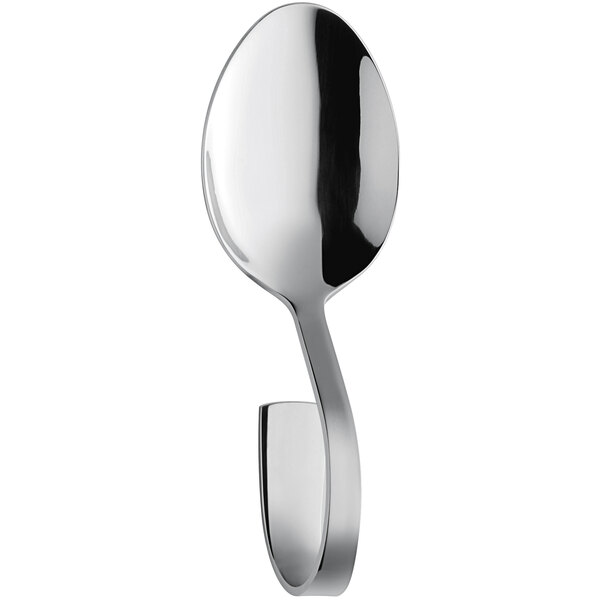 Amefa 182400B000560 Atlantic 4 11/16" 18/10 Stainless Steel Extra Heavy Weight Amuse Bouche Tasting Spoon - 6/Pack