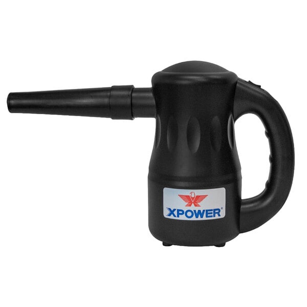 An XPOWER black Airrow Pro power blower with a black handle.