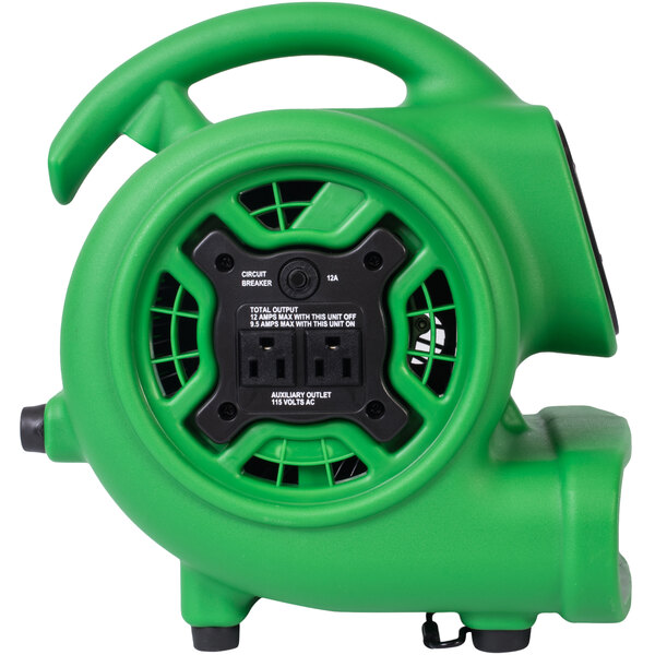 XPOWER P230ATGreen 3Speed Compact Air Mover with GFCI Power Outlets
