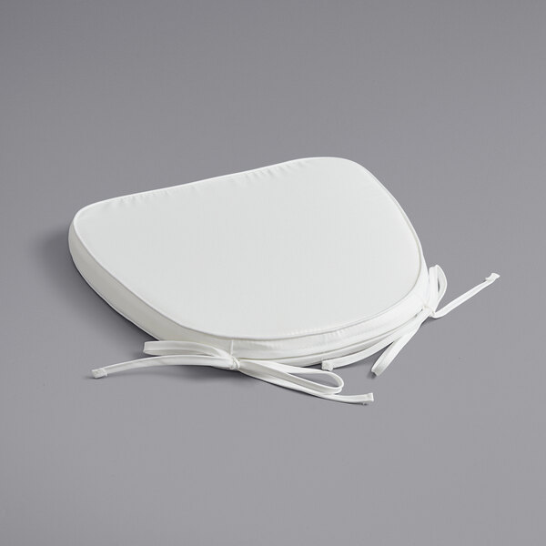 Lancaster Table & Seating Ivory Chiavari Chair Cushion with Ties 2" Thick