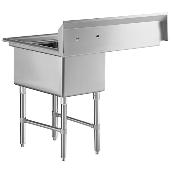 Regency 44" 16Gauge Stainless Steel One Compartment Commercial Sink
