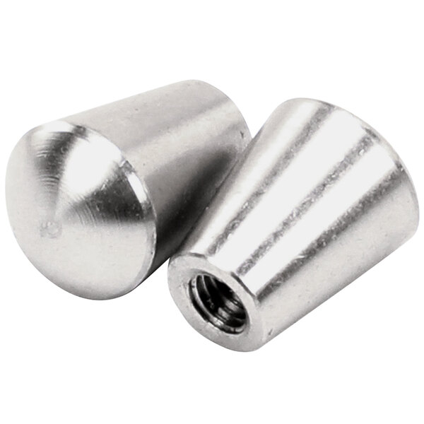 Two stainless steel Spaceman retention nuts.