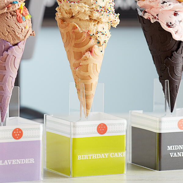 The Konery Birthday Cake Waffle Cone Stand