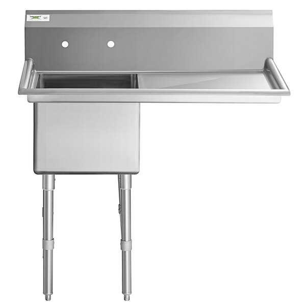 Regency 44" 16Gauge Stainless Steel One Compartment Commercial Sink