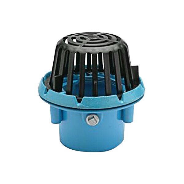 Zurn RD08PLP4S 7 3/32" Plastic Roof Drain with Polypropylene Dome and 4