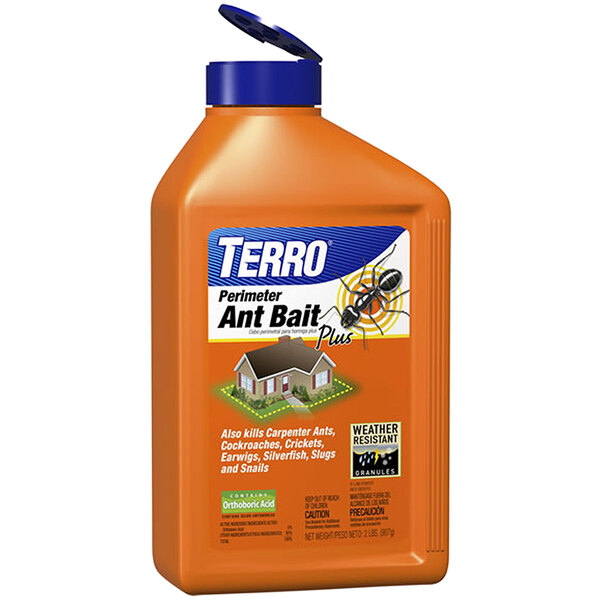 A container of Terro ant bait.