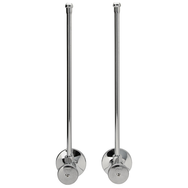 Zurn Elkay Z8804-XL-LR-PC Wheel Handle Angle Stops with Copper