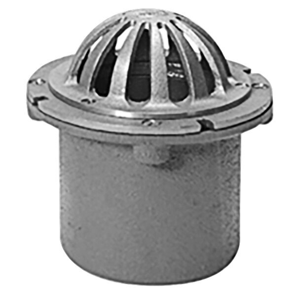 Zurn ZRB181 6" Cast Iron Cornice Roof Drain with 2" High Bronze Dome