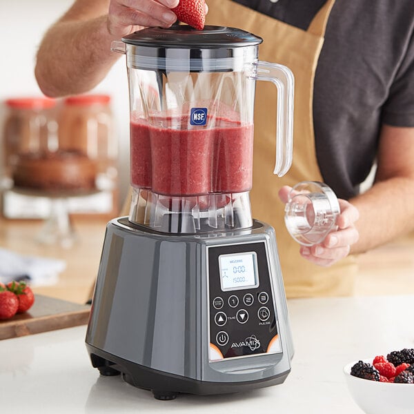 AvaMix Apex HBX2000 64 oz. 3 1/2 hp Programmable Commercial Blender with  Touchpad and Sound Enclosure - 120V