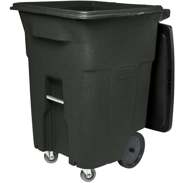 Toter ACC9650501 96 Gallon Green Rectangular Rotational Molded Wheeled