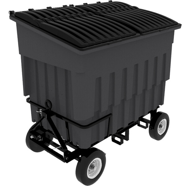 Toter FLA3000IGY 3 Cubic Yard Industrial Gray Rapid Speed Mobile Trash