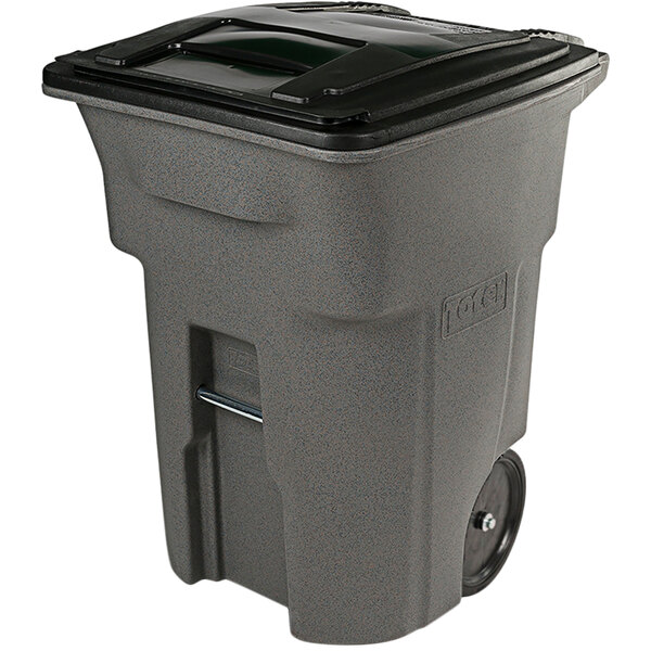 Toter ANA96-10599 96 Gallon Graystone Rotational Molded Wheeled