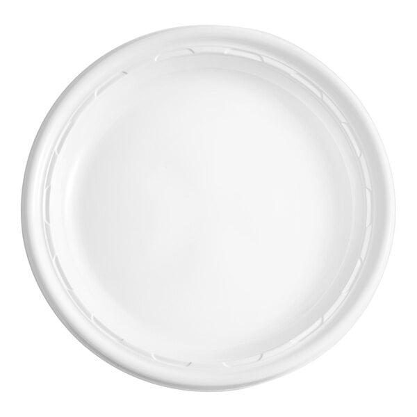 Dart 9PWF 9" White Famous Service Impact Plastic Plate - 125/Pack