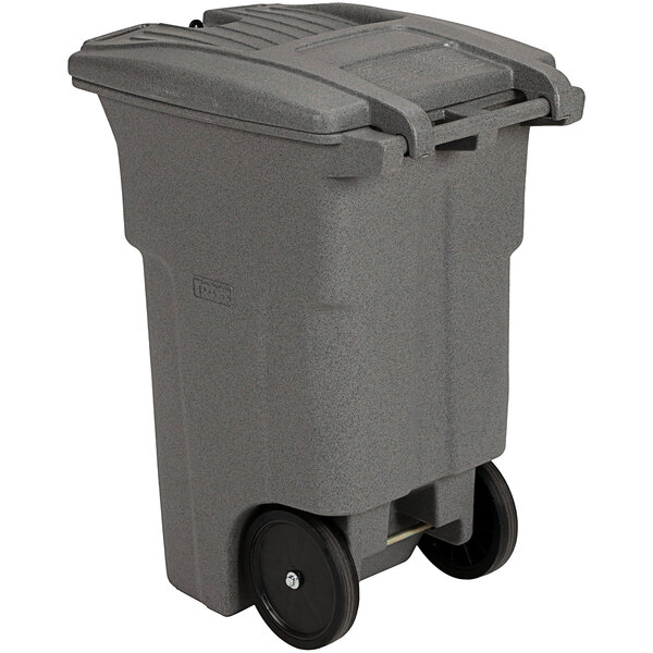 Toter CDA6411346 64 Gallon Graystone Rectangular Wheeled Secure