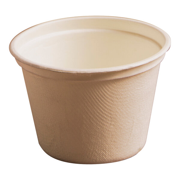 Fineline 43PC2 Conserveware 2 oz. Bagasse Portion Cup - 2,500/Case