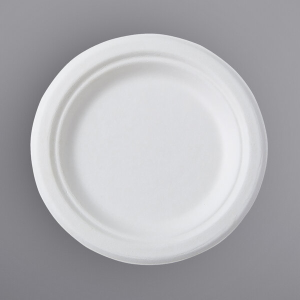 Fineline 42RP07 Conserveware 7" Bagasse Round Plate - 1000/Case