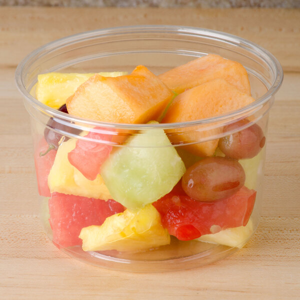 Bare by Solo 16 oz. Clear Deli Container Recycled - 500/Case