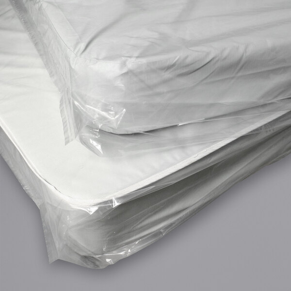 LK Packaging K48 39" x 9" x 90" Twin Mattress Bag with Vent Holes 100