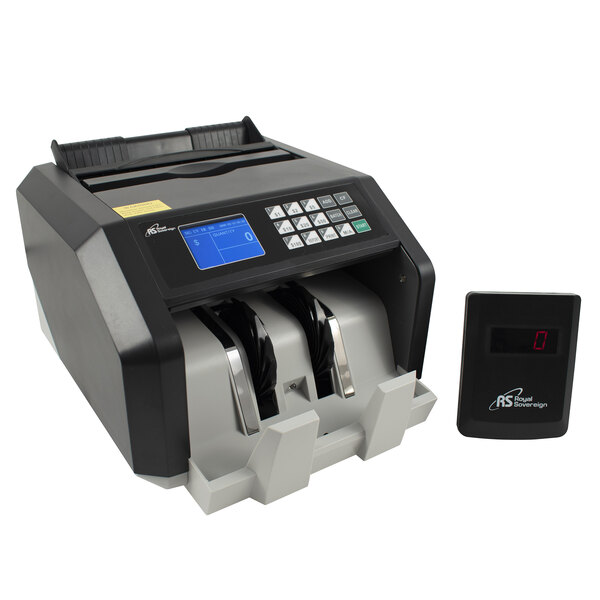 Royal Sovereign RBC-ES250 Back-Load U.S. Bill Counter with Counterfeit Detection and External Display - 110V