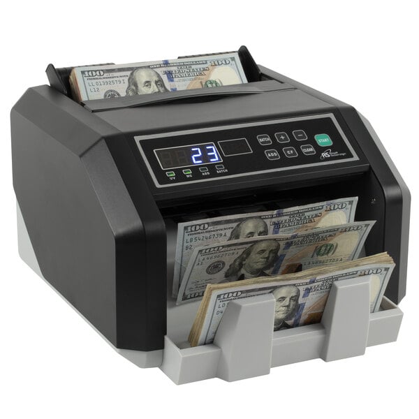Royal Sovereign Back loading bill counter with counterfeit detection 1000 bills 
