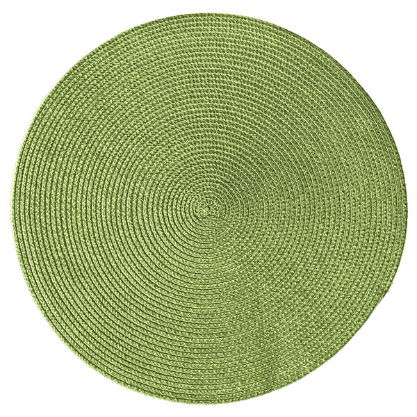 RITZ® 66303 15" Round Grass Polypropylene Placemat 12/Pack