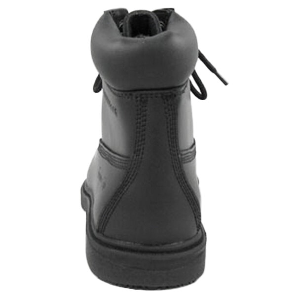 Genuine Grip 7160 Men's Wide Width Black Waterproof Non Slip Leather Boot