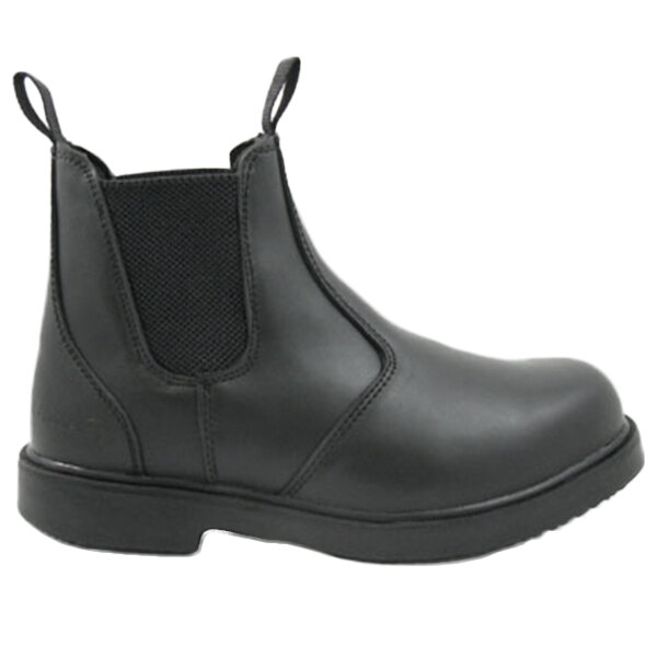 Genuine Grip 7141 Men's Size 11 Wide Width Black Non Slip Leather Boot