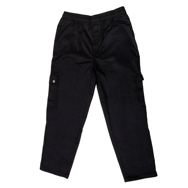 Chef Revival Unisex Black Chef Cargo Pants Extra Large