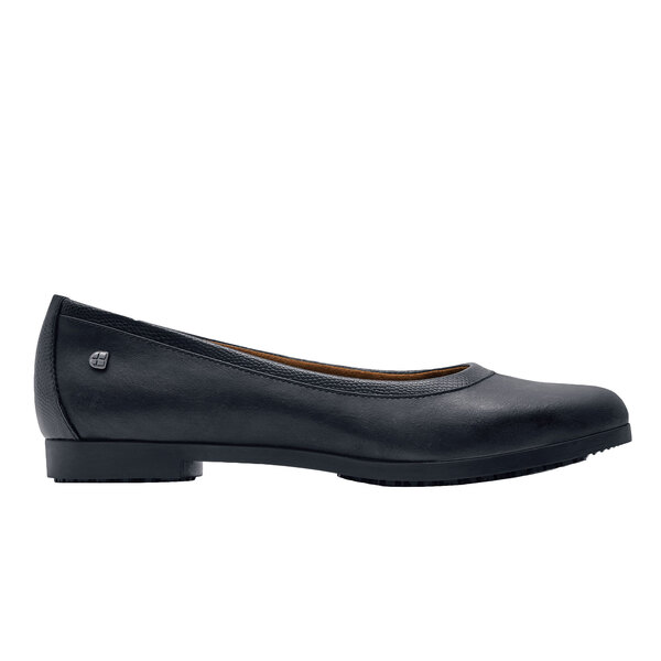 Shoes For Crews 55315 Reese Women's Medium Width Black Water-Resistant Soft Toe Non-Slip Dress Shoe