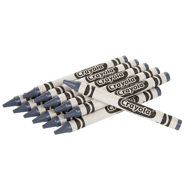 Crayola 528360M052 Classic Gray Crayon 3000/Case