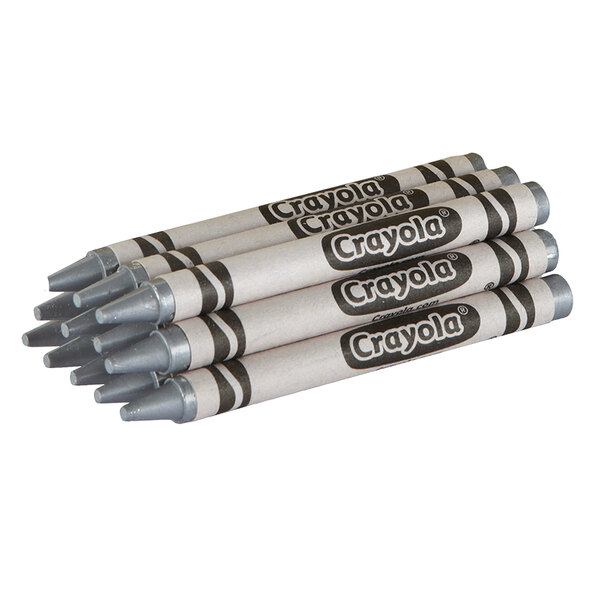 Crayola 528360M084 Classic Silver Crayon 3000/Case