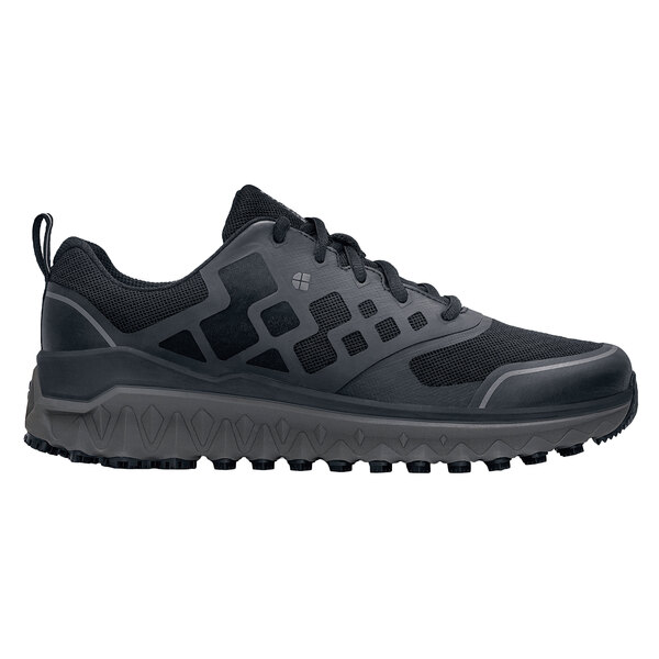 Shoes For Crews 28740 Bridgetown Men's Medium Width Black Water-Resistant Soft Toe Non-Slip Athletic Shoe