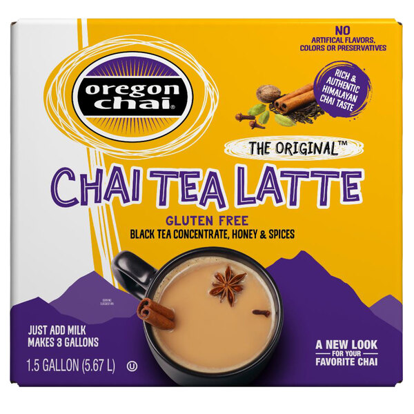 Oregon Chai Original Chai Tea Latte 11 Concentrate 1.5 Gallon Bag in Box