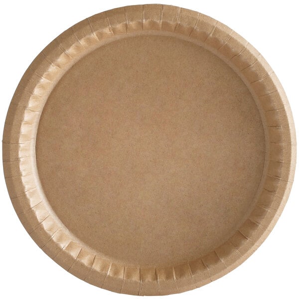 Solut 20020 10 1/4 Coated Kraft Oven Safe Paper Plate - 400/Case