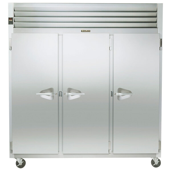 Traulsen G31310 77" G Series Solid Door Reach in Freezer with Left / Right / Right Hinged Doors
