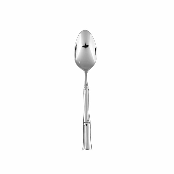 A Fortessa Royal Pacific stainless steel demitasse spoon with a handle.