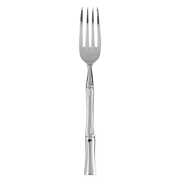 A Fortessa Royal Pacific stainless steel salad/dessert fork with a silver handle.