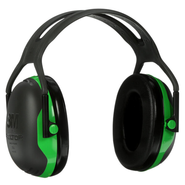 3M Peltor X1A  Ear Muffs Over-the-Head NRR 22dB Black Green New in Box 