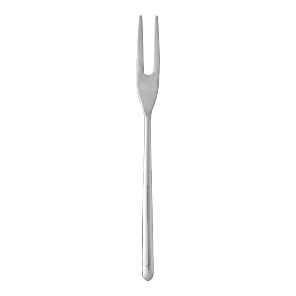 A Fortessa stainless steel cocktail/tasting fork with a silver handle.