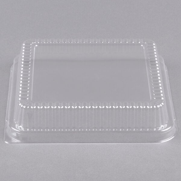 Durable Packaging P1155-500 Clear Lid for 8" Square Foil Cake Pan - 25/Pack