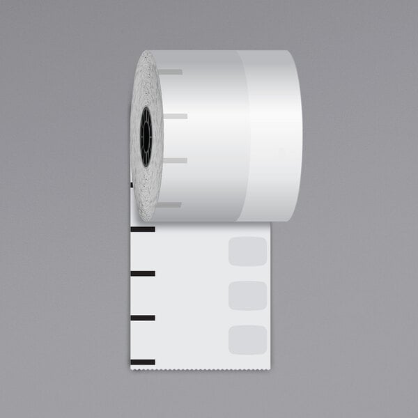 80 mm 30 Rolls/Case x 375' Sticky Media Ultralite Linerless Labels 3 1/8" 