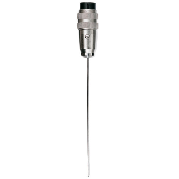 A Comark Type-T integral plug probe with a metal needle and black handle.